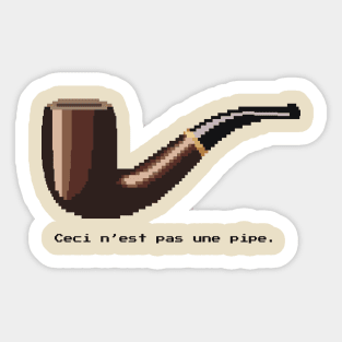 This is not a pipe - rene magritte Sticker